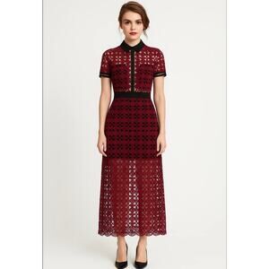 Self-Portrait Olivia Crotchet Scallop Size 4